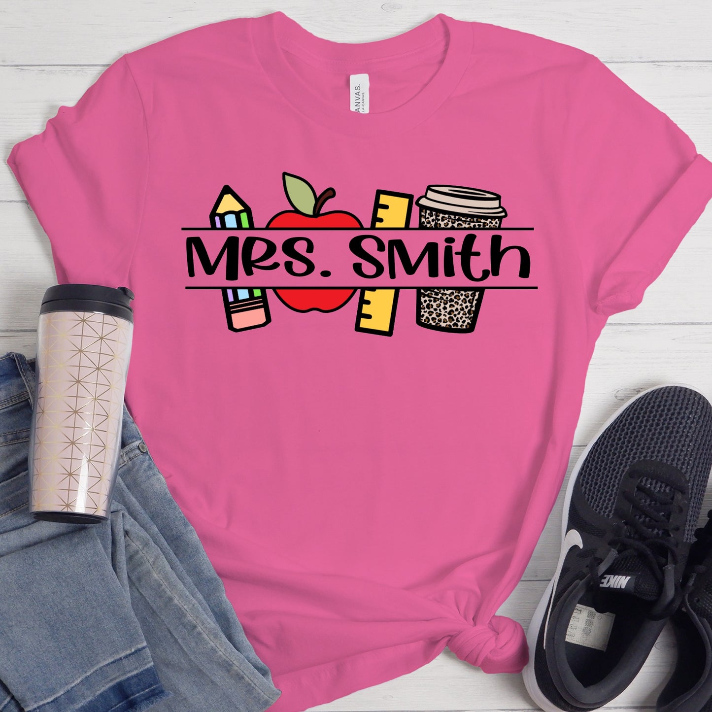 Teacher Icons Personalized Shirt