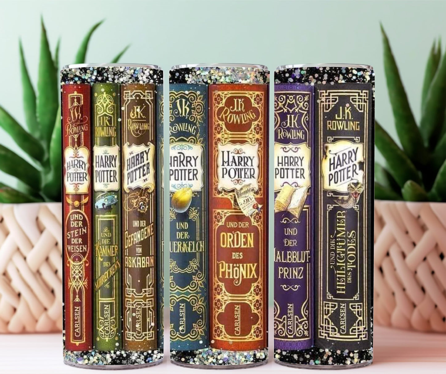 Harry Potter Book Series Tumbler