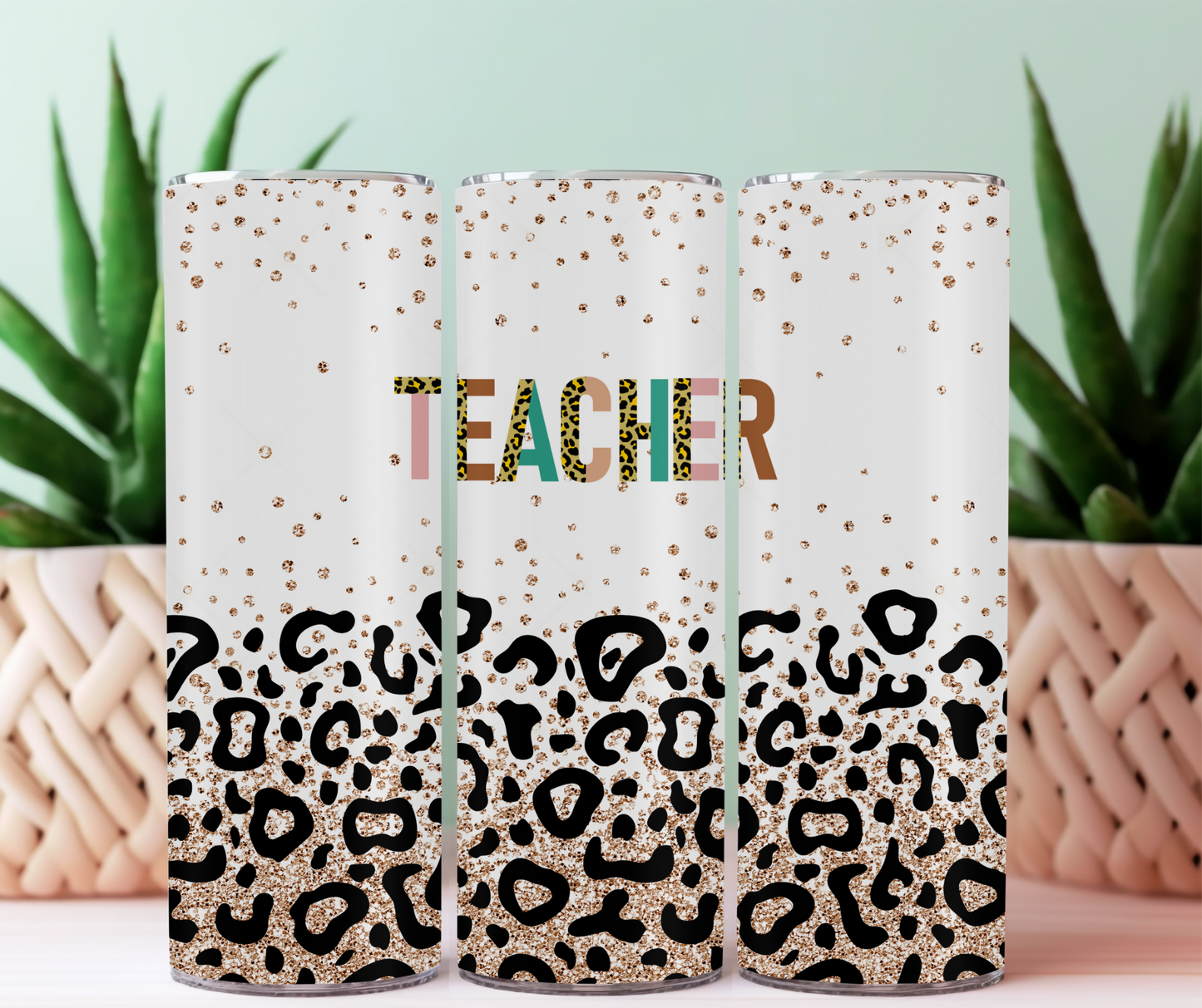 Leopard Teacher Tumbler