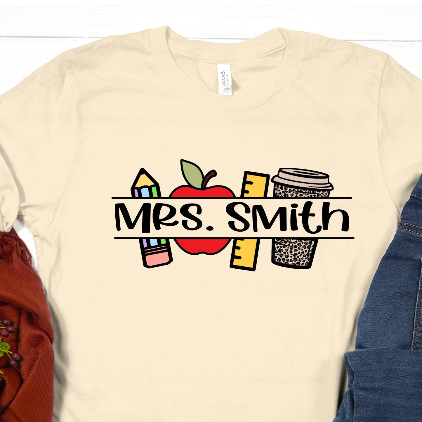 Teacher Icons Personalized Shirt