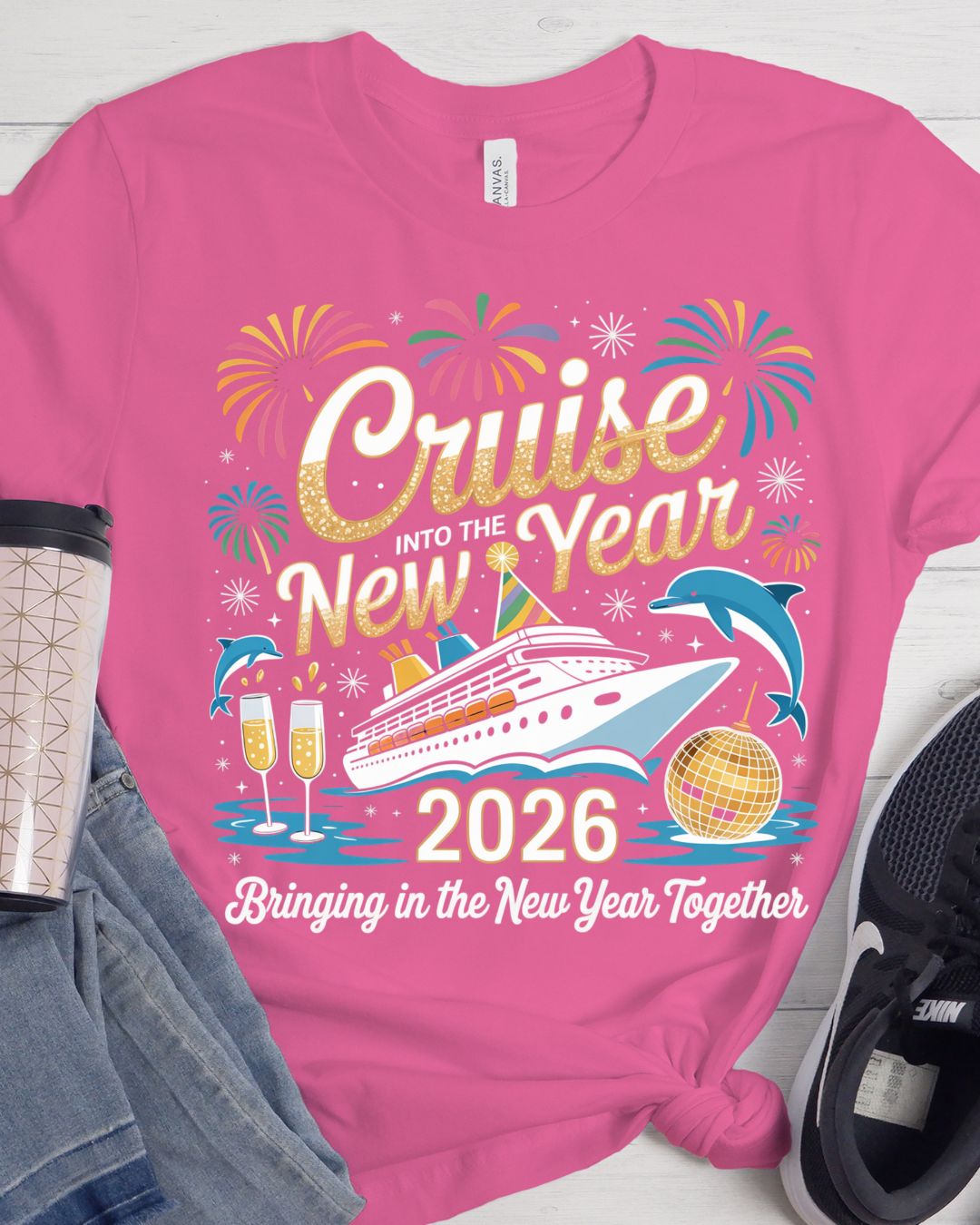 Cruise Into the New Year Together Fireworks