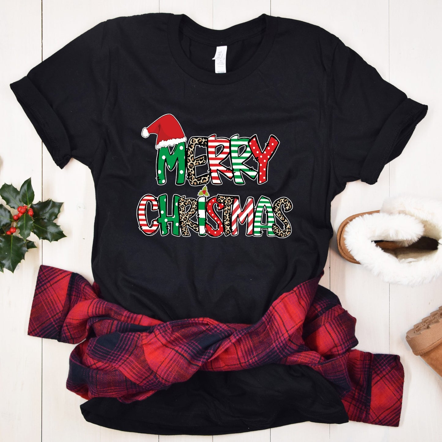 Merry Christmas with Santa Hat