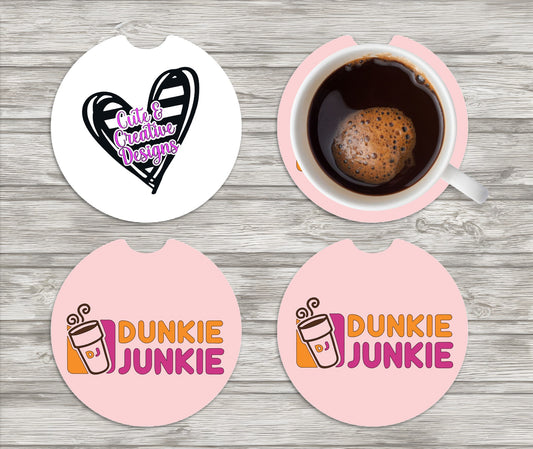 Dunkie Junkie Car Coasters