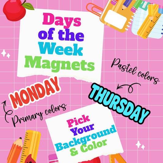 Days of the Week Magnets