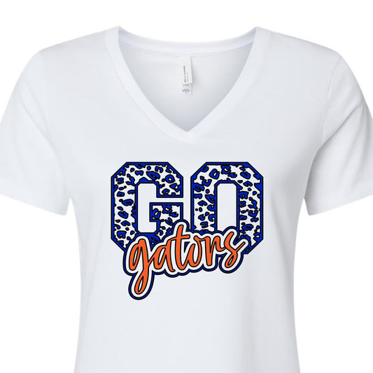 Go Gators Leopard VNeck