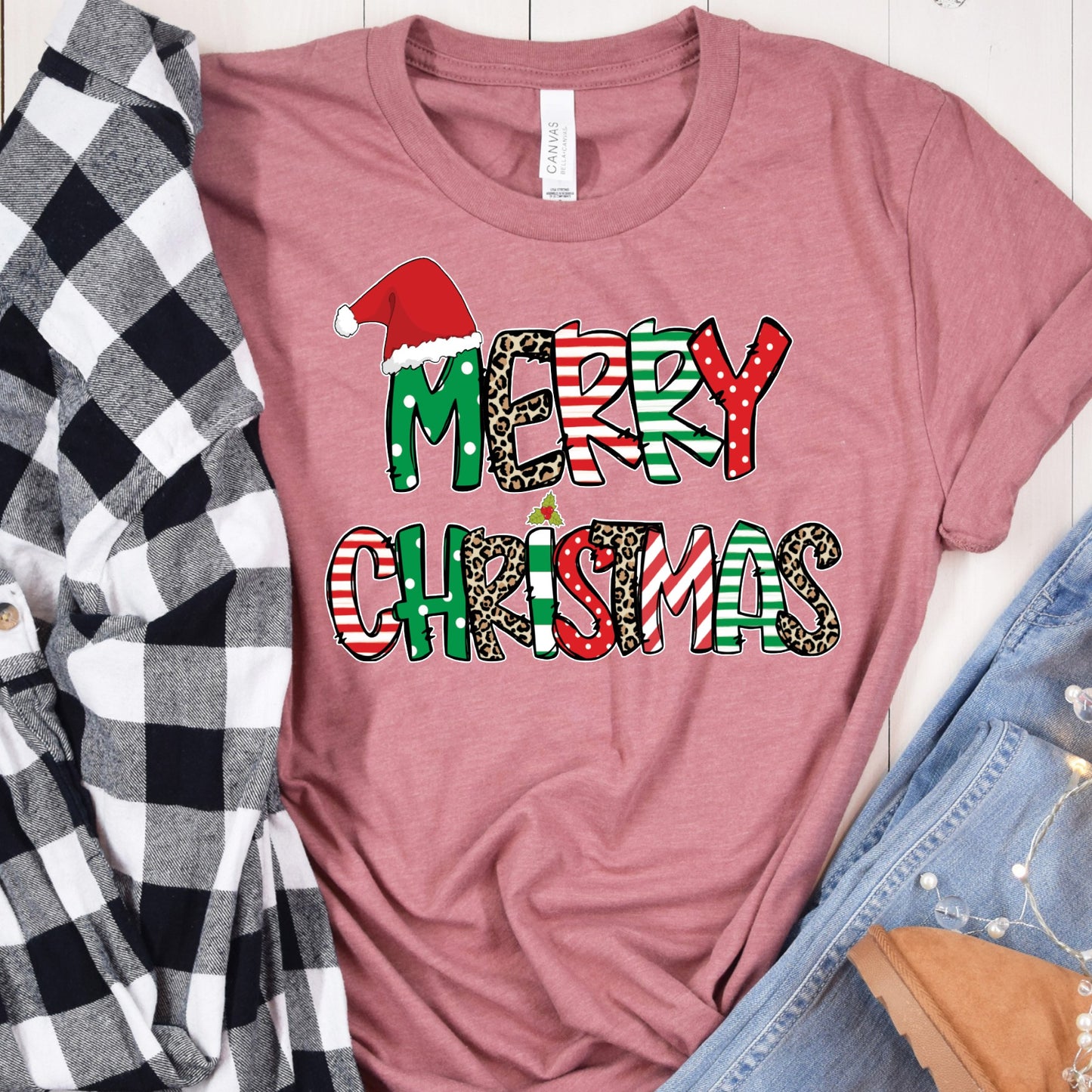 Merry Christmas with Santa Hat