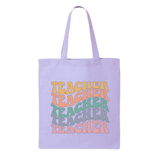 Retro Teacher Tote