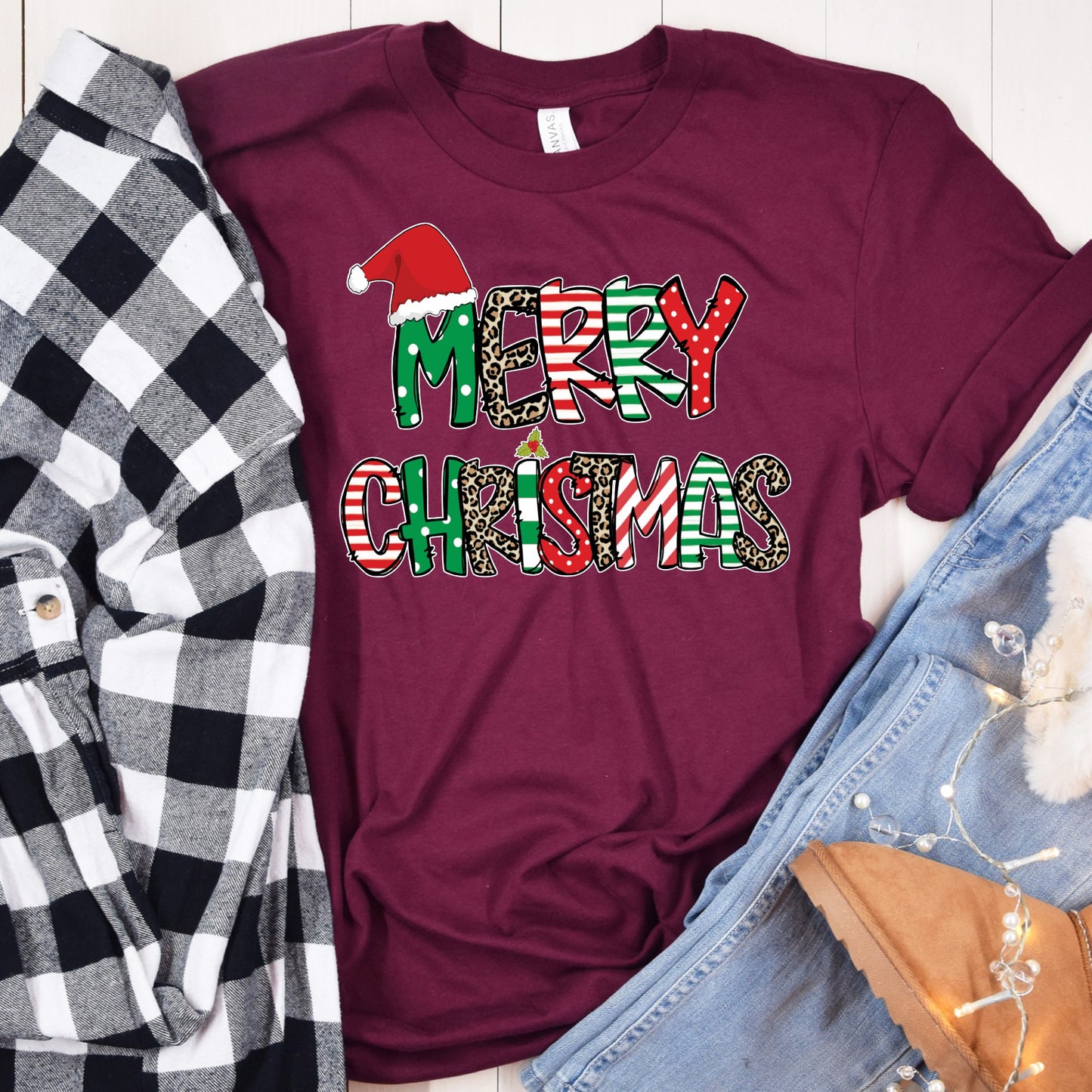 Merry Christmas with Santa Hat