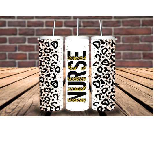 Leopard Nurse Tumbler