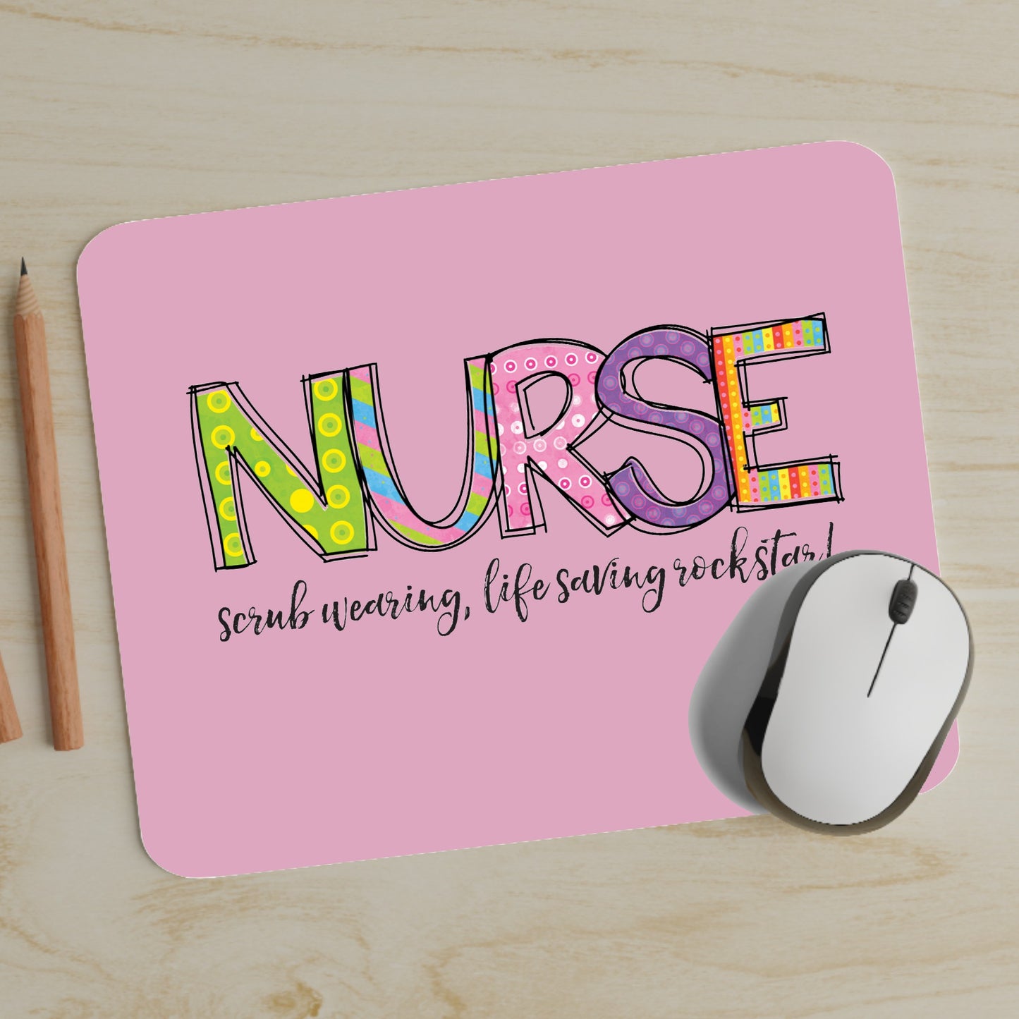 Colorful Nurse Mouse Pad