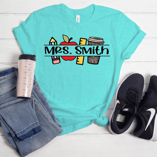 Teacher Icons Personalized Shirt