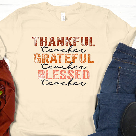 Grateful, Thankful, Blessed Teacher