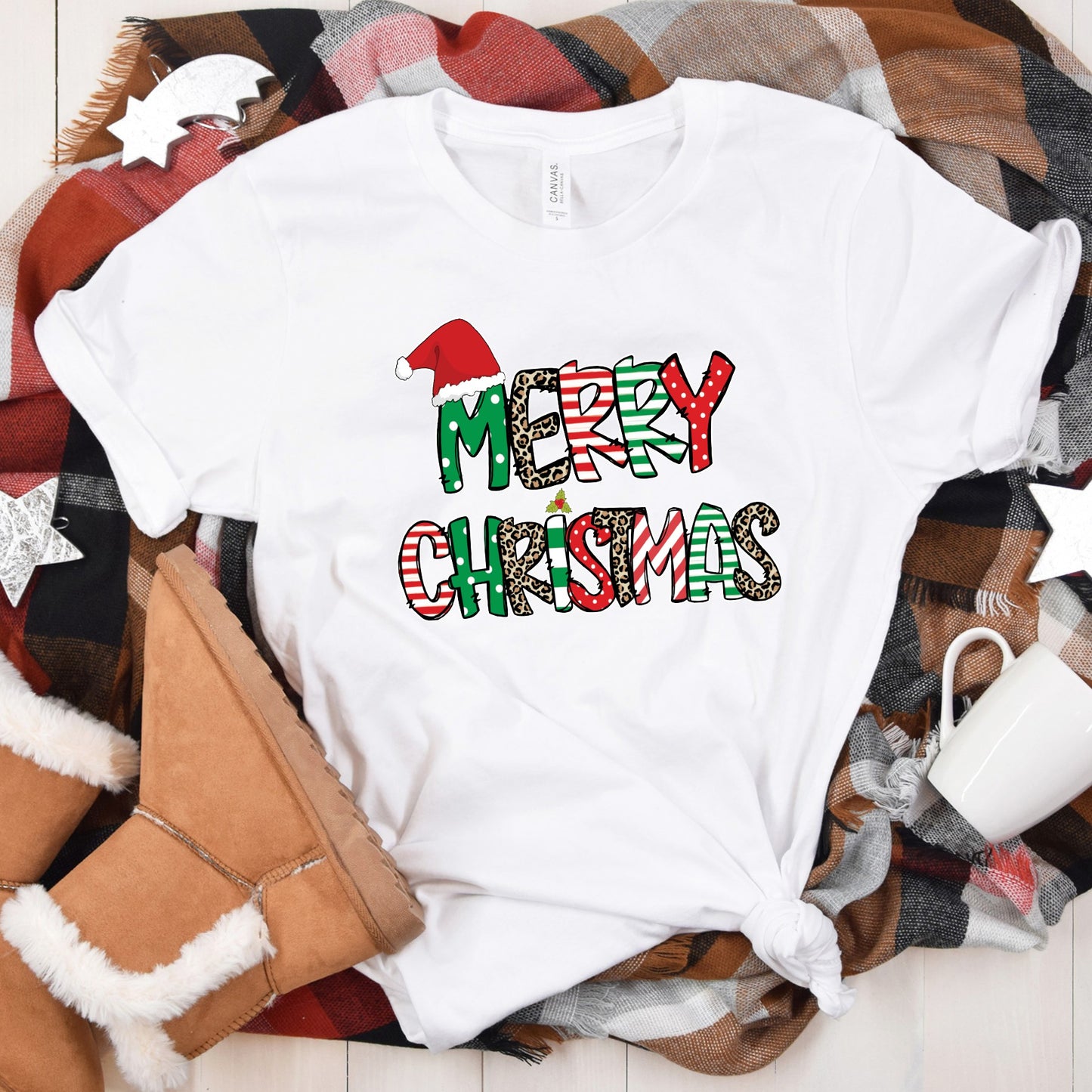 Merry Christmas with Santa Hat