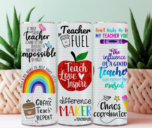 Positive Teacher Tumbler